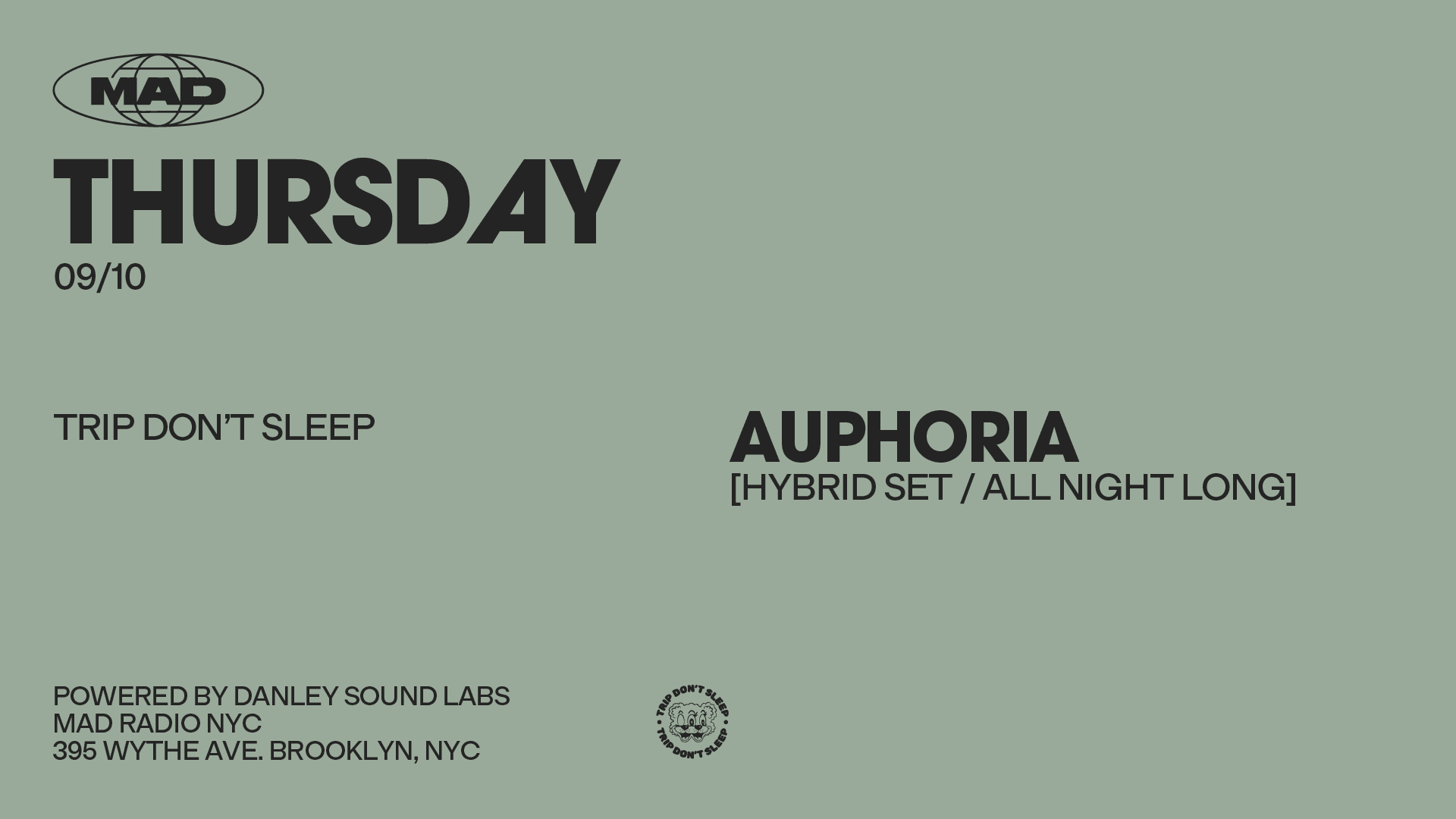 Trip Don't Sleep: Auphoria [Hibryd Set / All Night Long] Cover