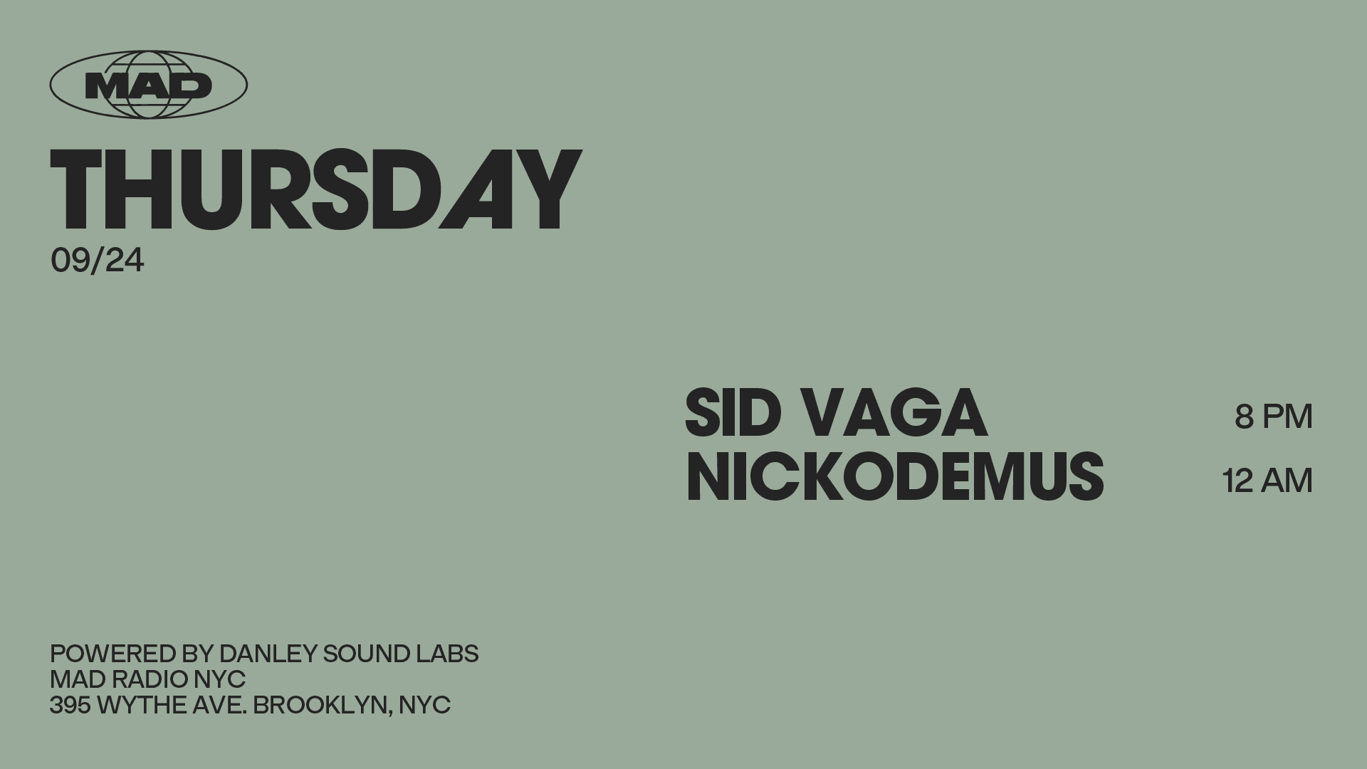 Sid Vaga / Nickodemus Cover