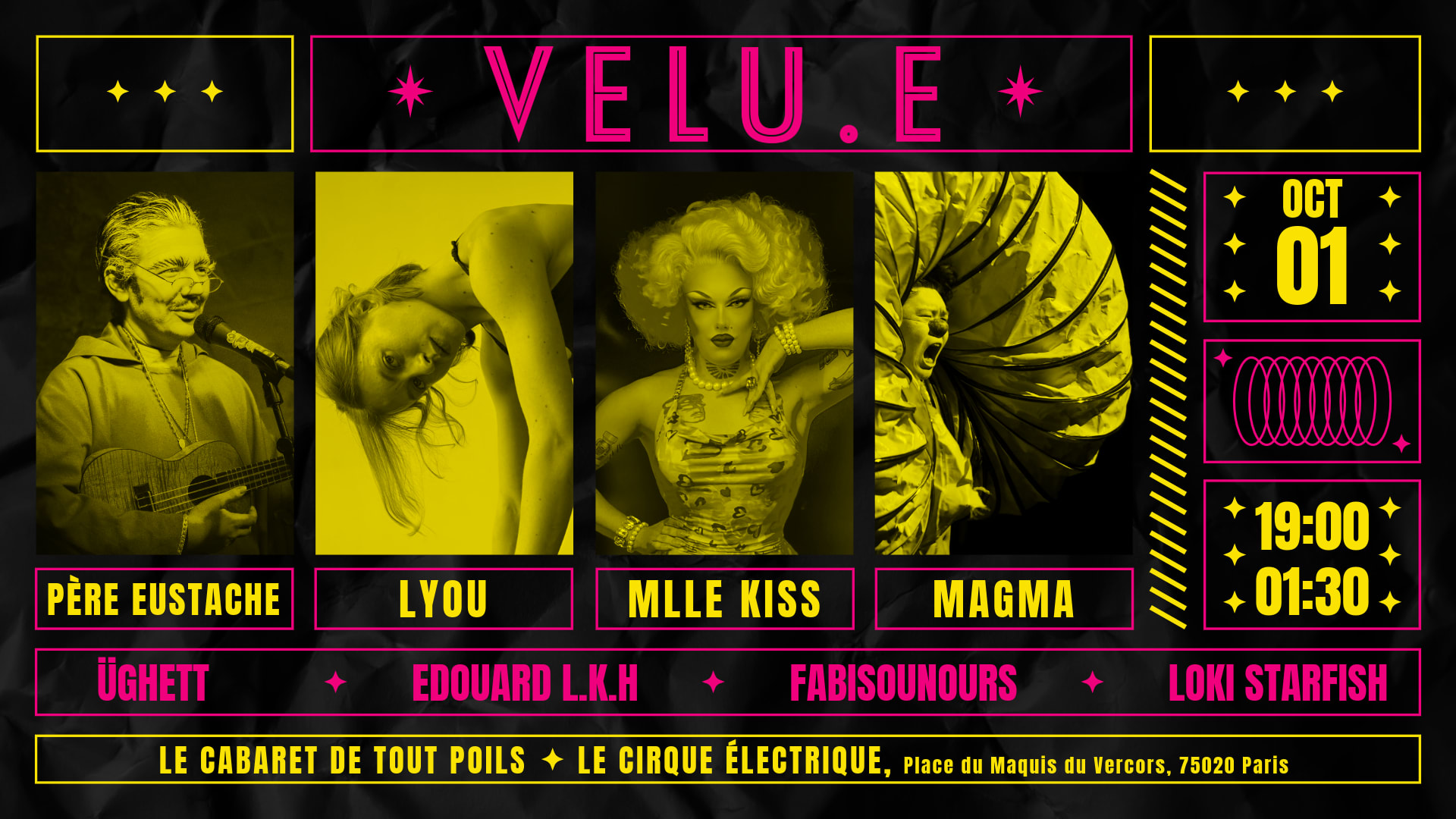 Velu.E - Cabaret & Afterwork - Le Cirque Électrique Cover