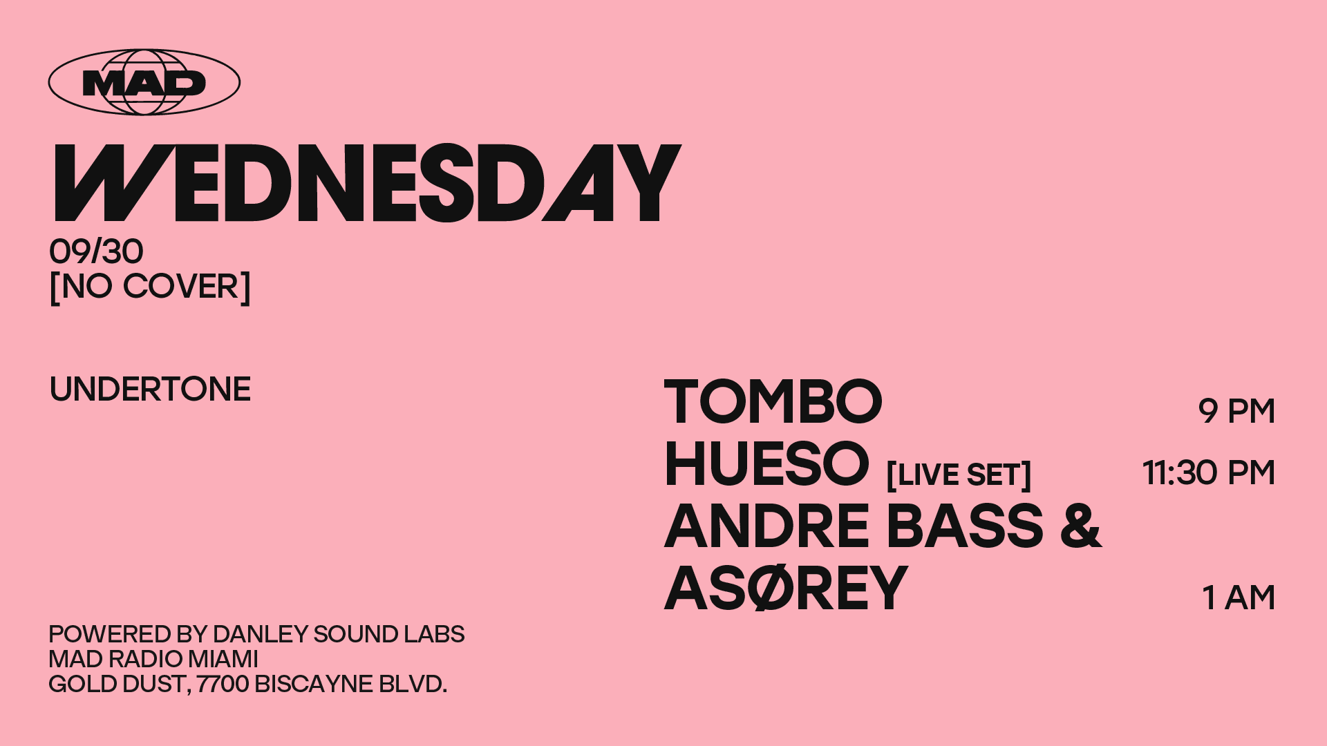 Undertone: Tombo / Hueso / Andre Bass & Asørey Cover