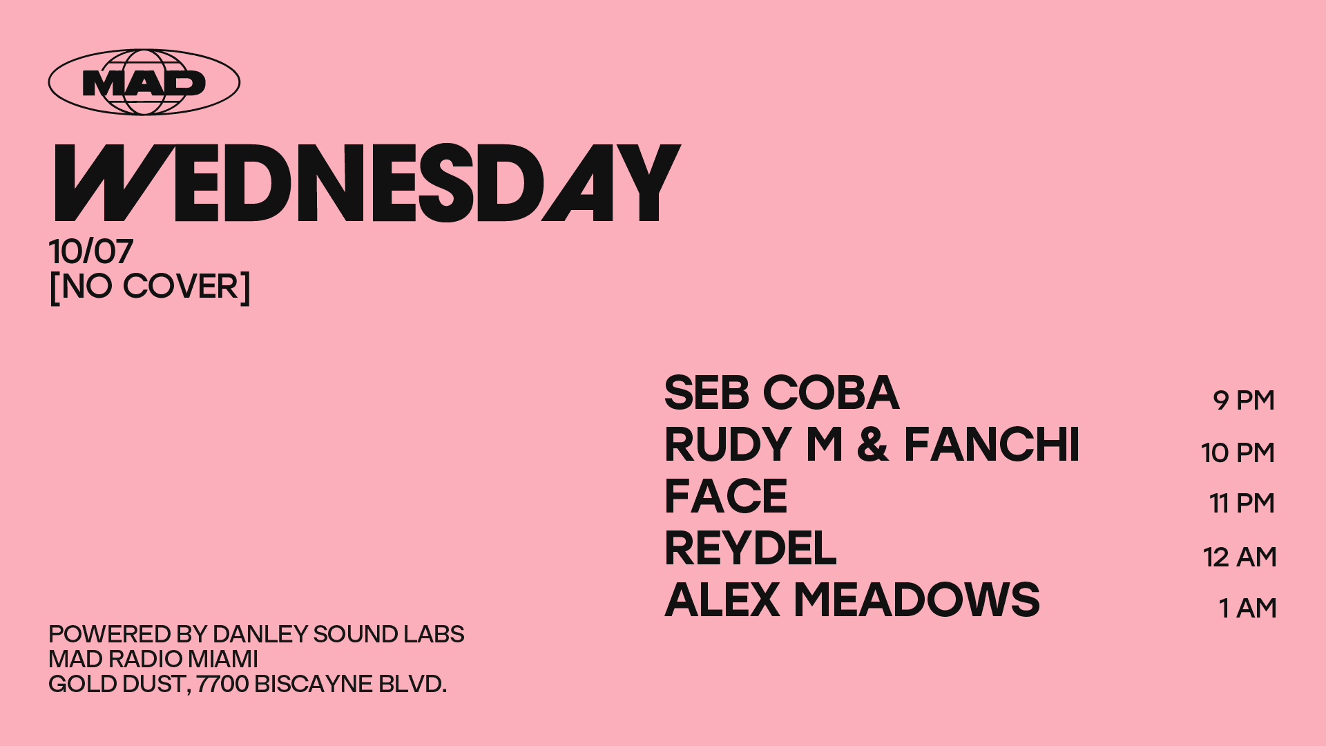 Seb Coba / Rudy M & Fanchi / Face / Reydel / Alex Meadows Cover