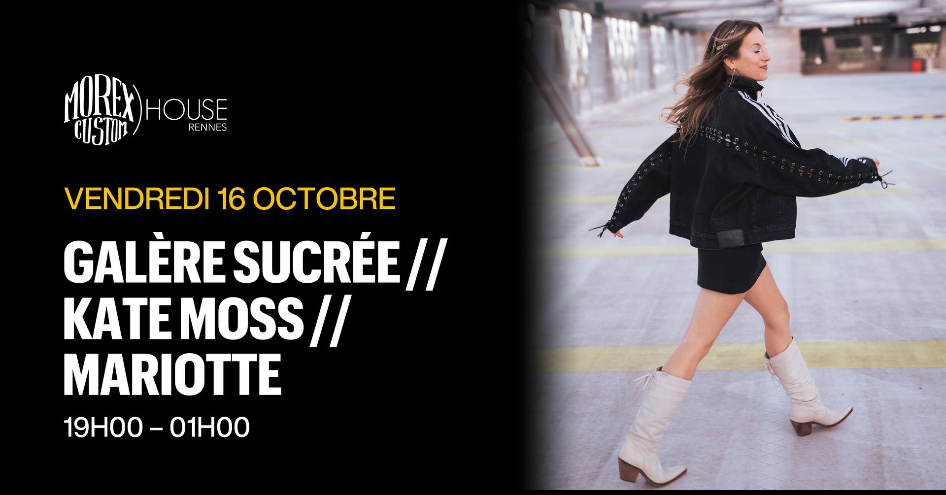Galere Sucree // Kate Moss // Mariotte // Morex Custom House Cover