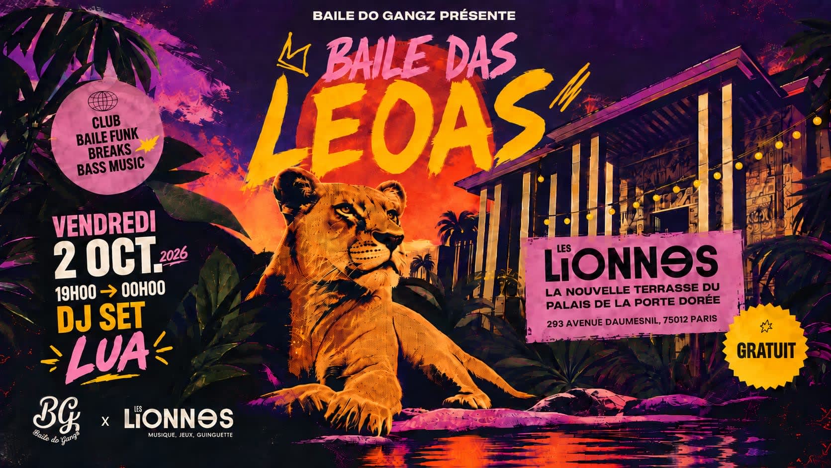 Baile Das Leoas + Lua En Guest Cover