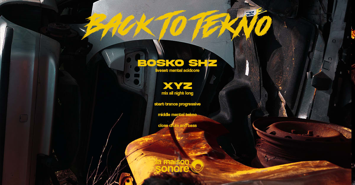 Back To Tekno [2nd Edition] By La Maison Sonore Cover