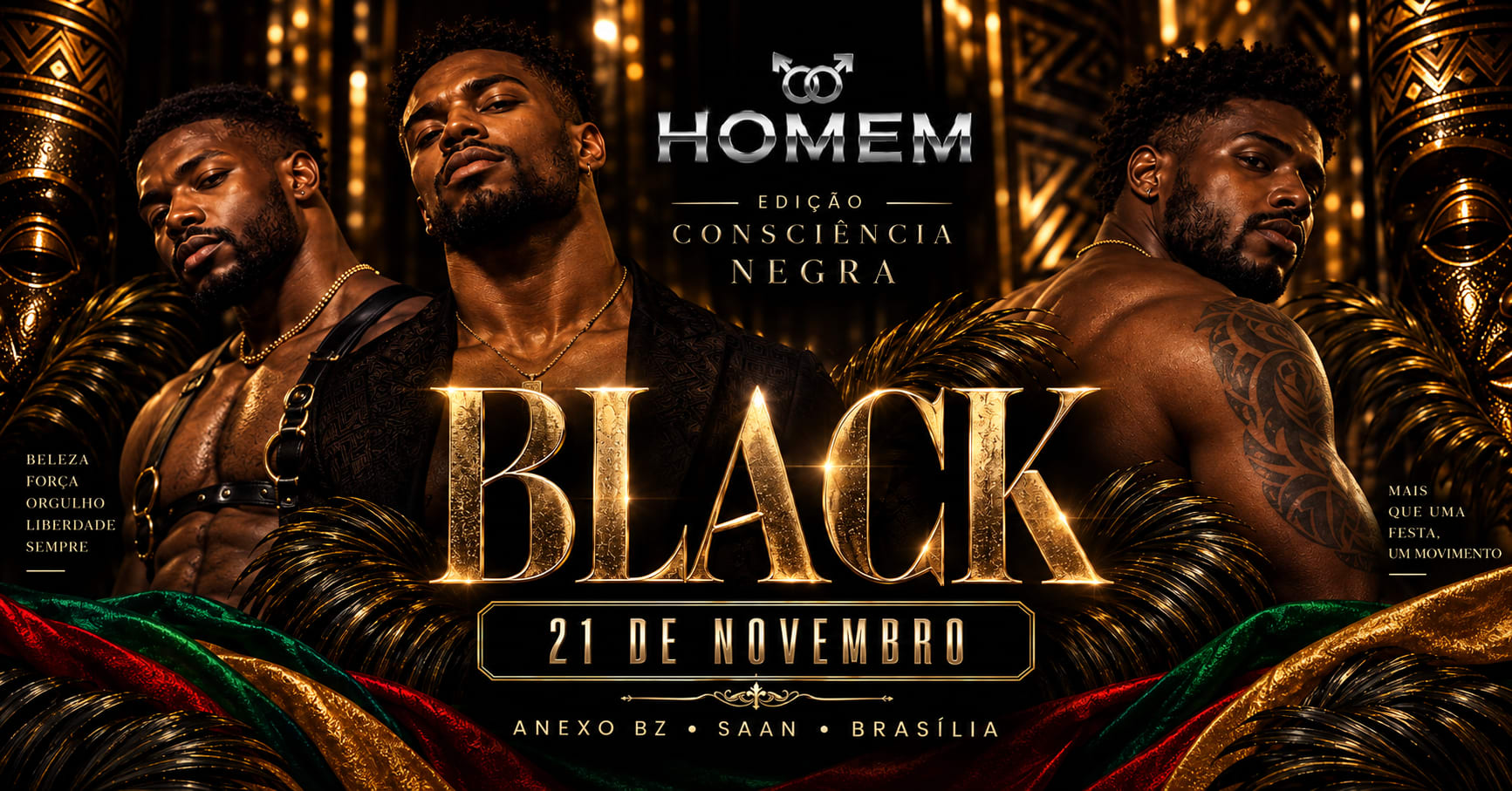 Festa Homem Black: Especial Consciência Negra Cover