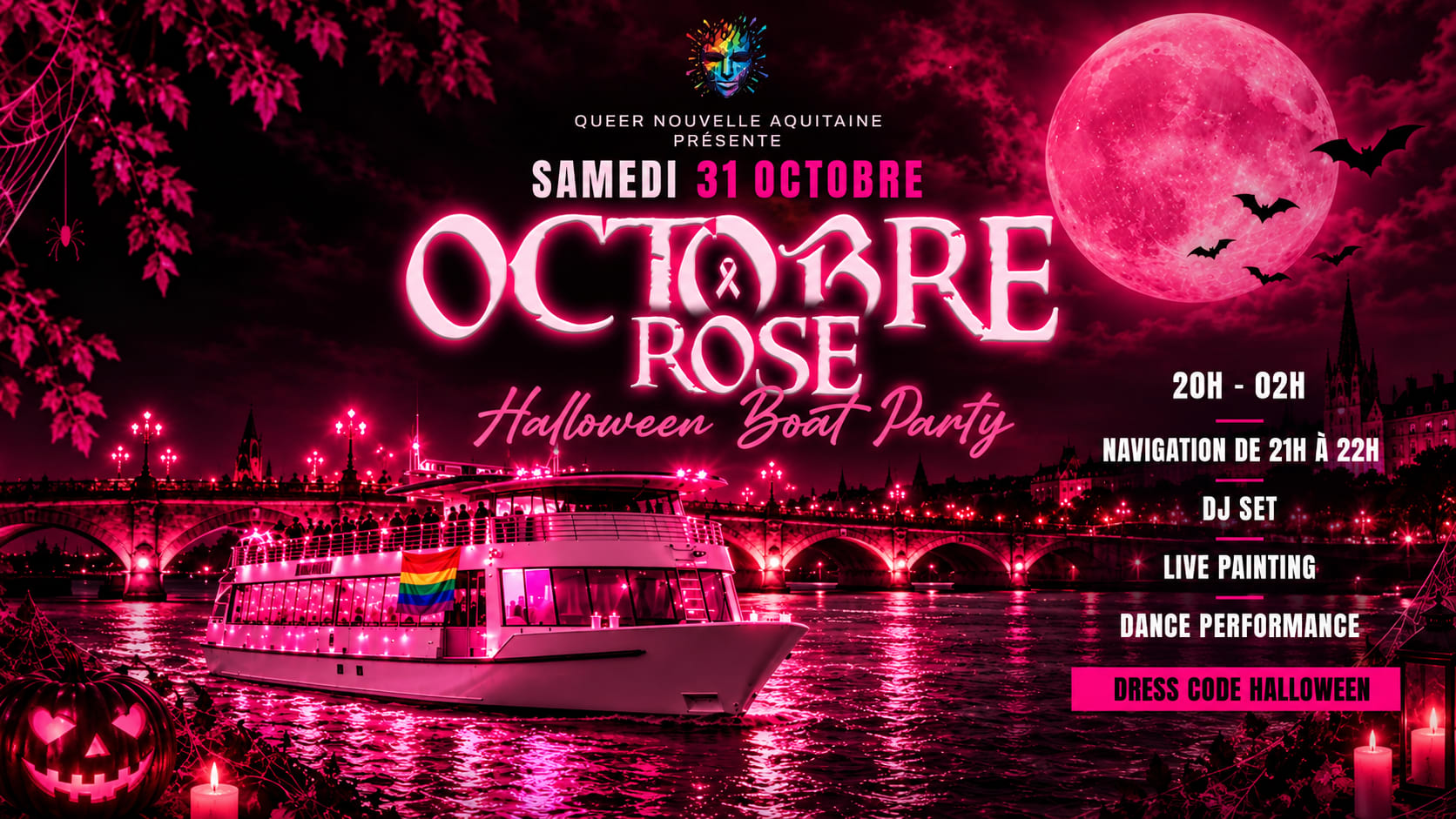 Halloween Boat Party - Octobre Rose Cover