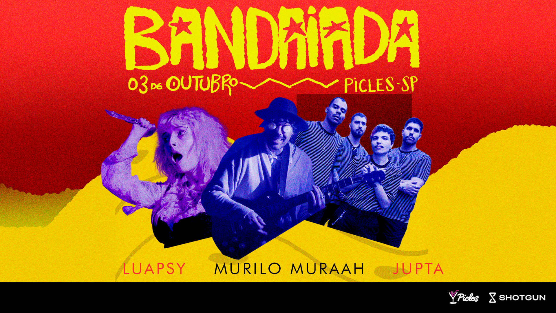 Sábado 18:00 - Bandaiada · Luapsy + Murilo Muraah + Jupta Cover