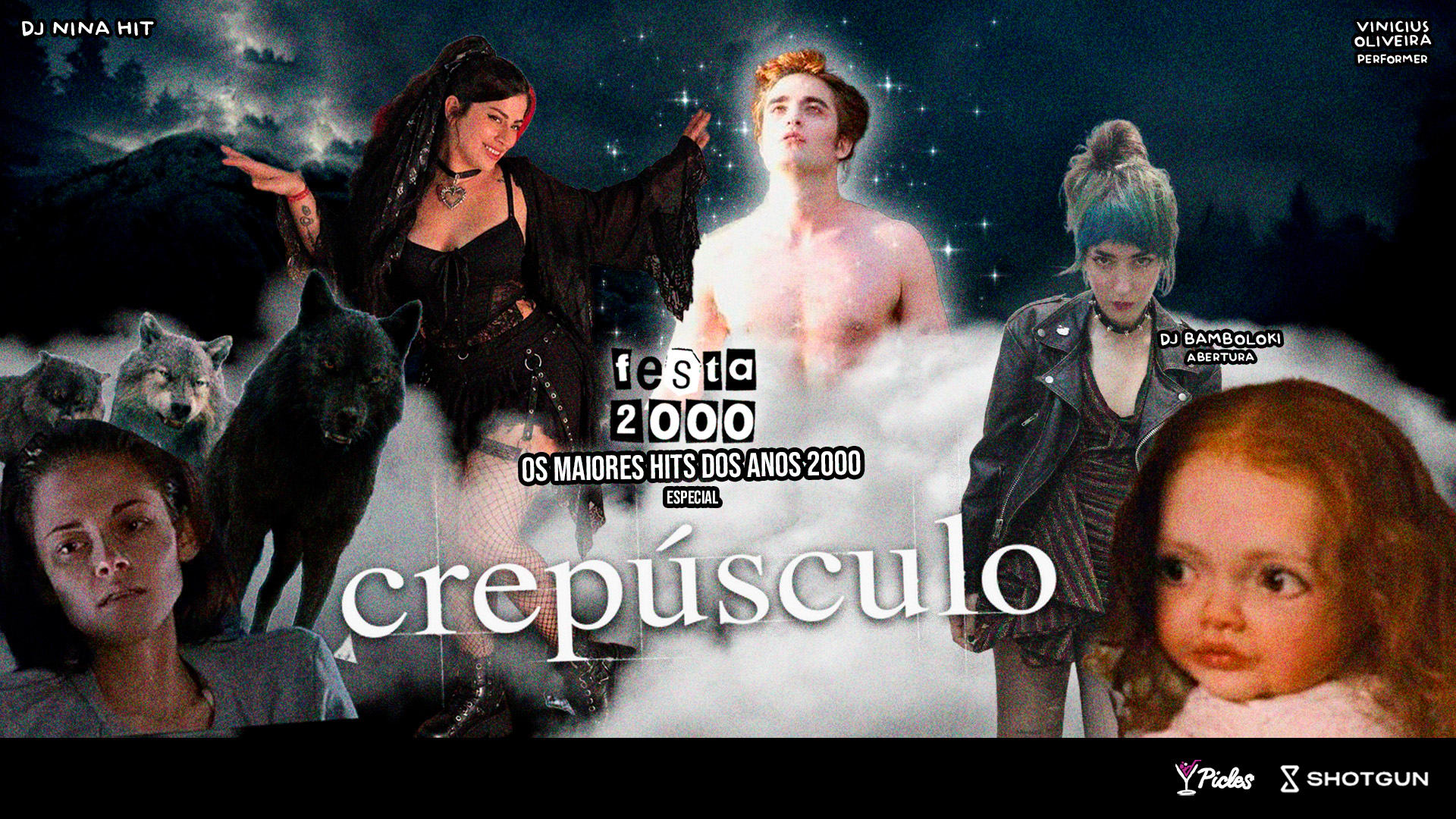 Sábado 21:00 - Festa 2000 · Dj Nina Hit + Dj Bamboloki Cover