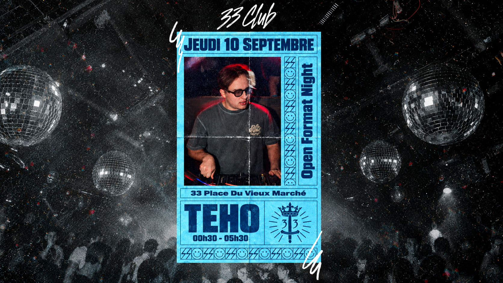 33 Club | Jeudi 10 Septembre With Tehø Cover