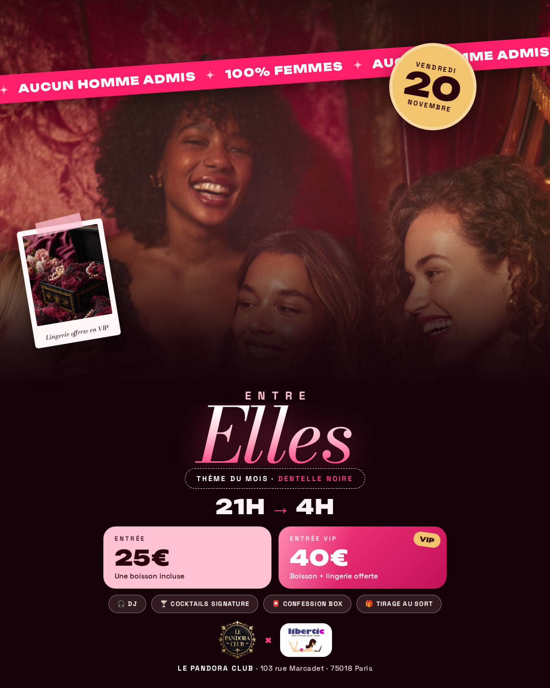 Entre Elles – Dentelle Noire Cover