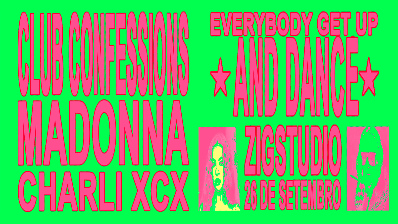 Club Confessions II: Madonna X Charli Xcx Sáb 26/9 Zigstudio Cover