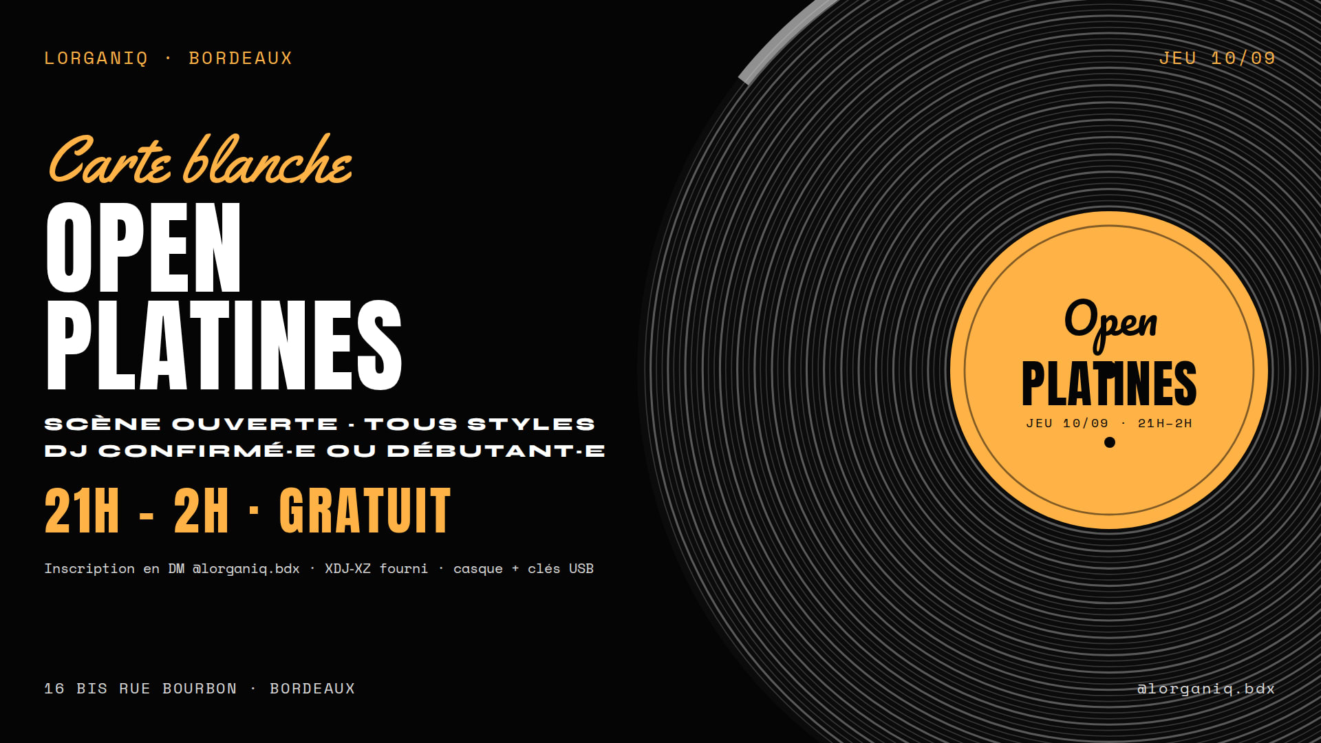 Open Platines - Carte Blanche . Lorganiq Cover