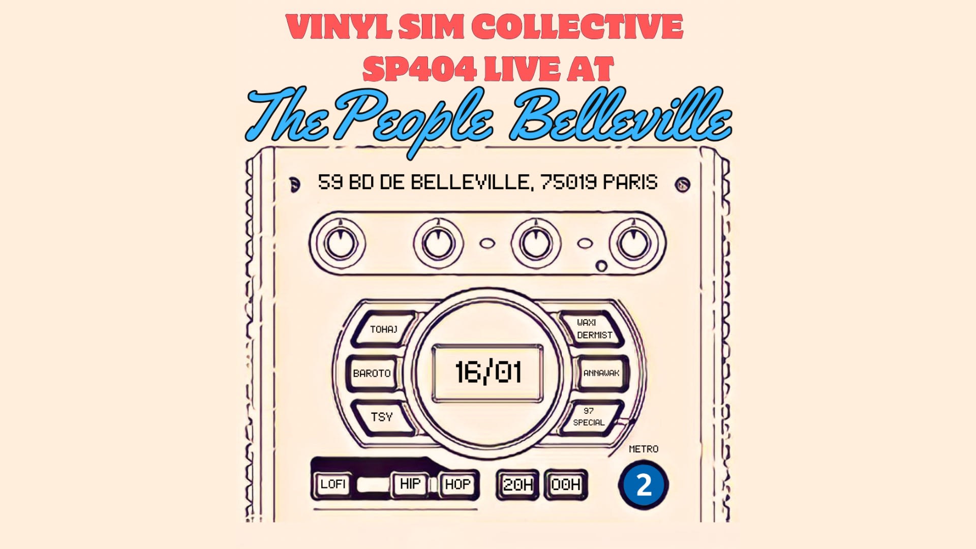 Vinyl Sim Collective Avec 6 Performers Live (Lofi Hip-Hop) Cover