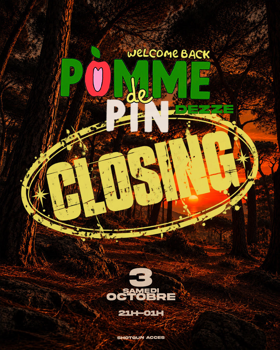 Closing Pomme De Pin Cover