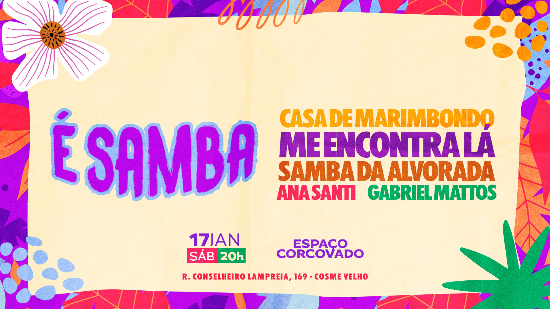 É Samba • 17/01 • Marimbondo, Mel, Alvorada & Dj’S Cover