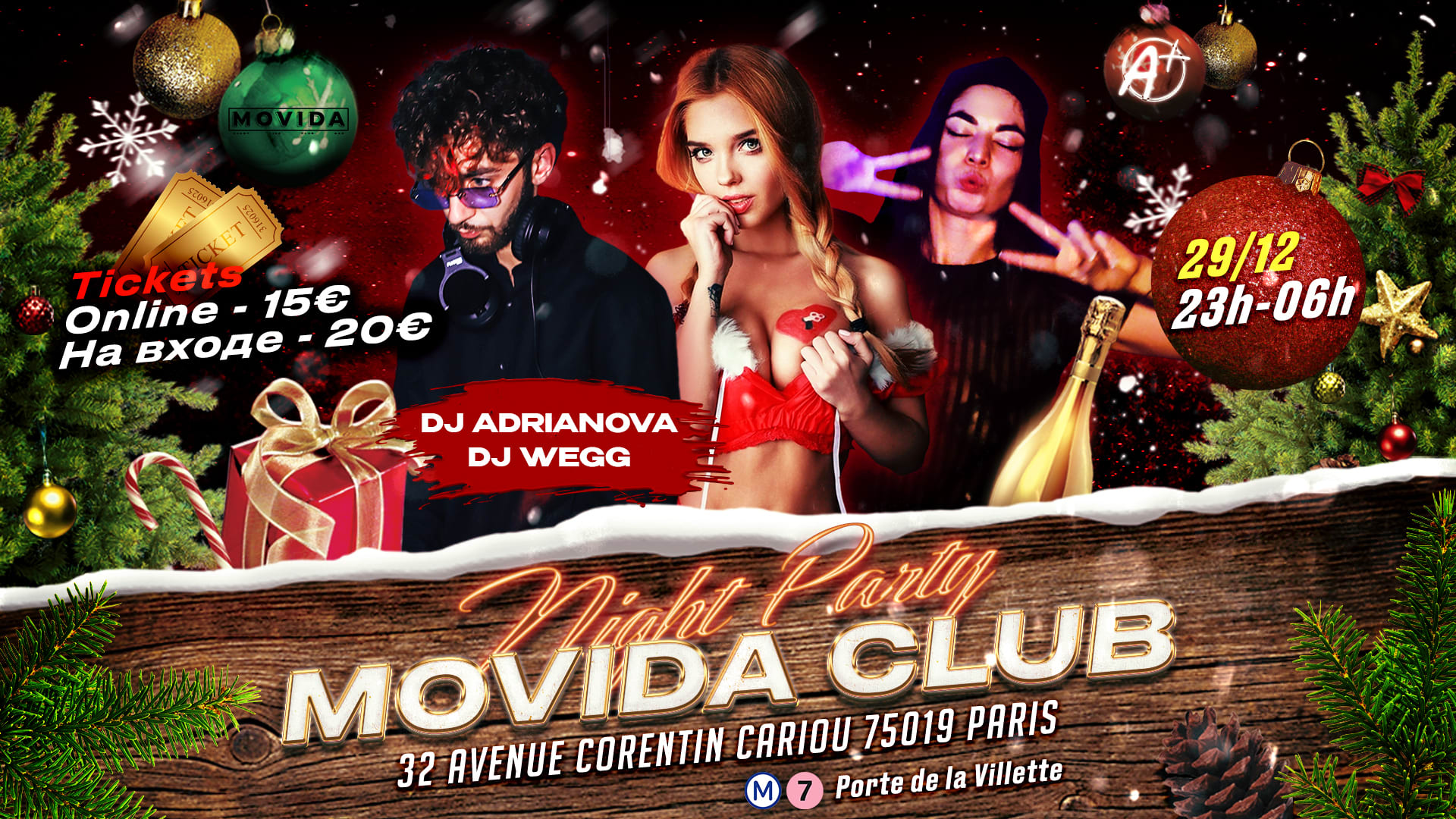 Night Party - 29/12 - Movida Club Cover