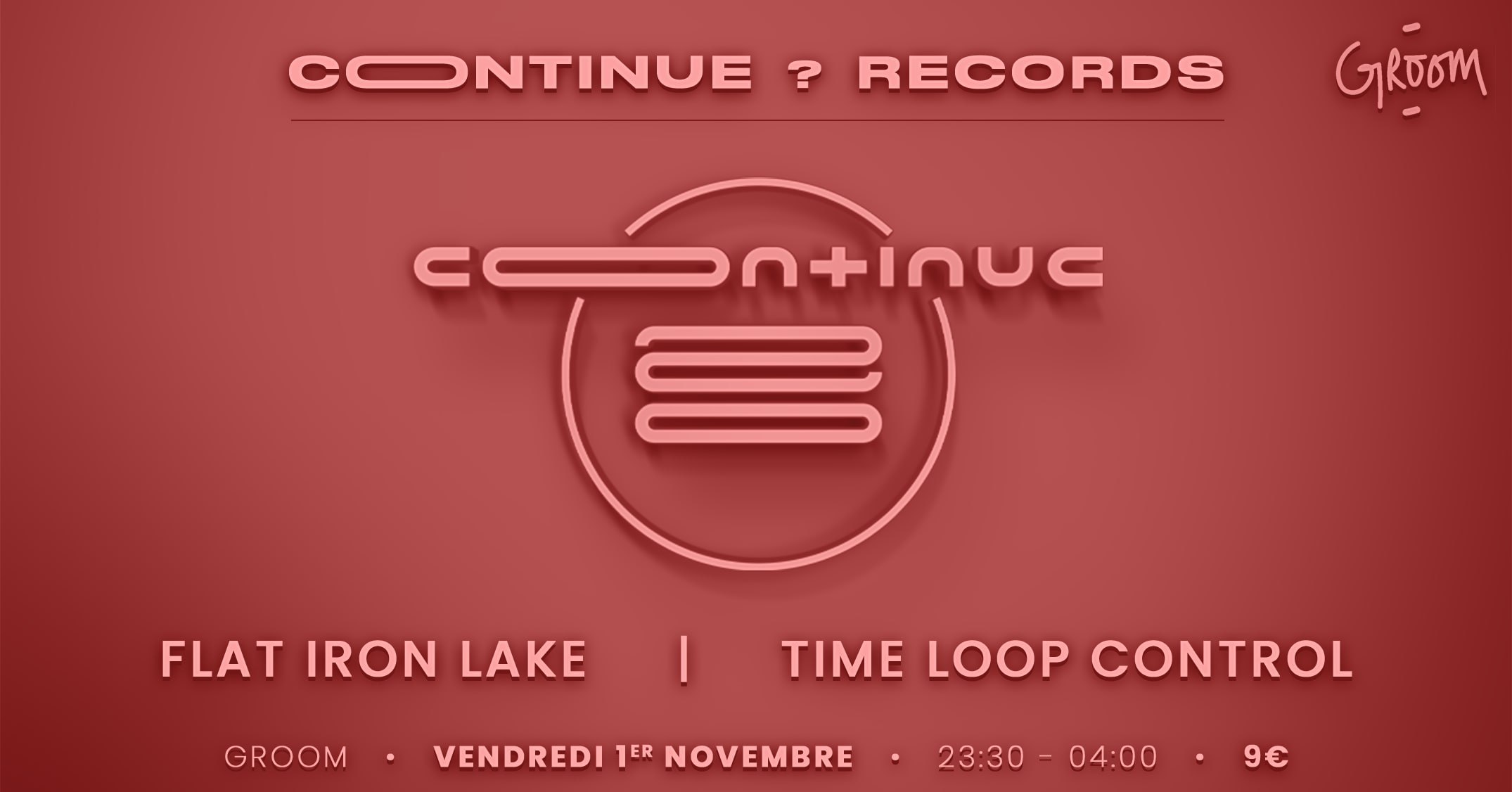 All Night Long W/ Flat Iron Lake, Time Loop Control Cover