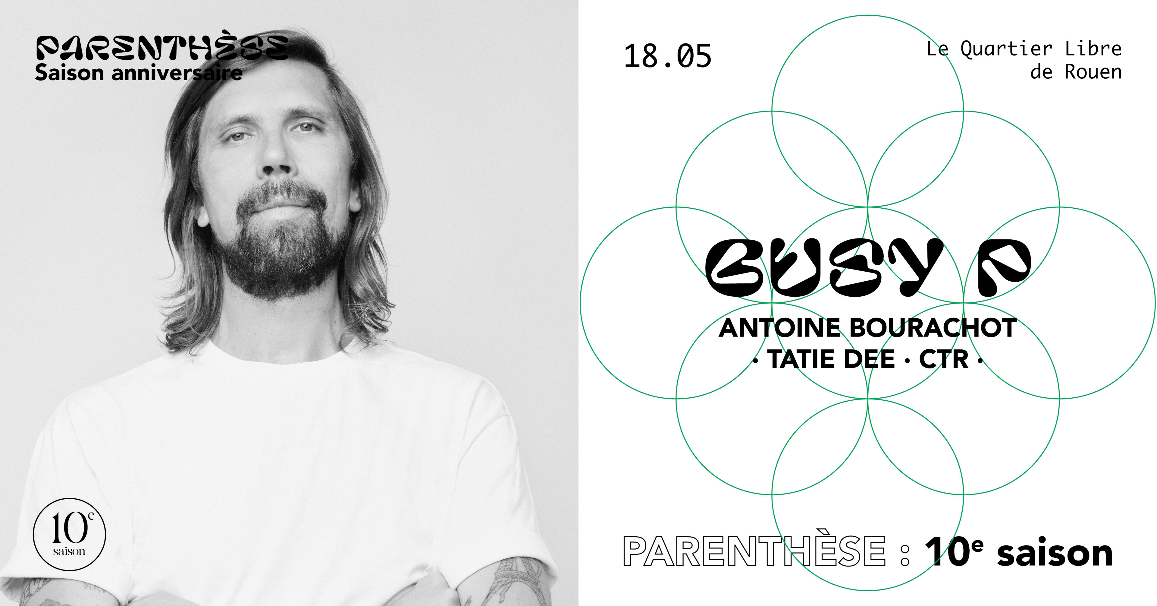 Parenthèse - Busy P · Tatie Dee · Antoine Bourachot · Ctr Cover