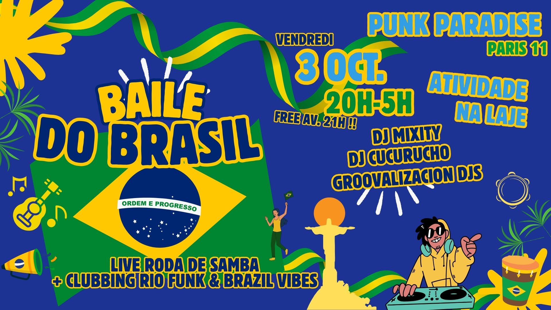Baile Do Brasil #3 - Live Samba + Clubbing Baile & Mix Br !! Cover