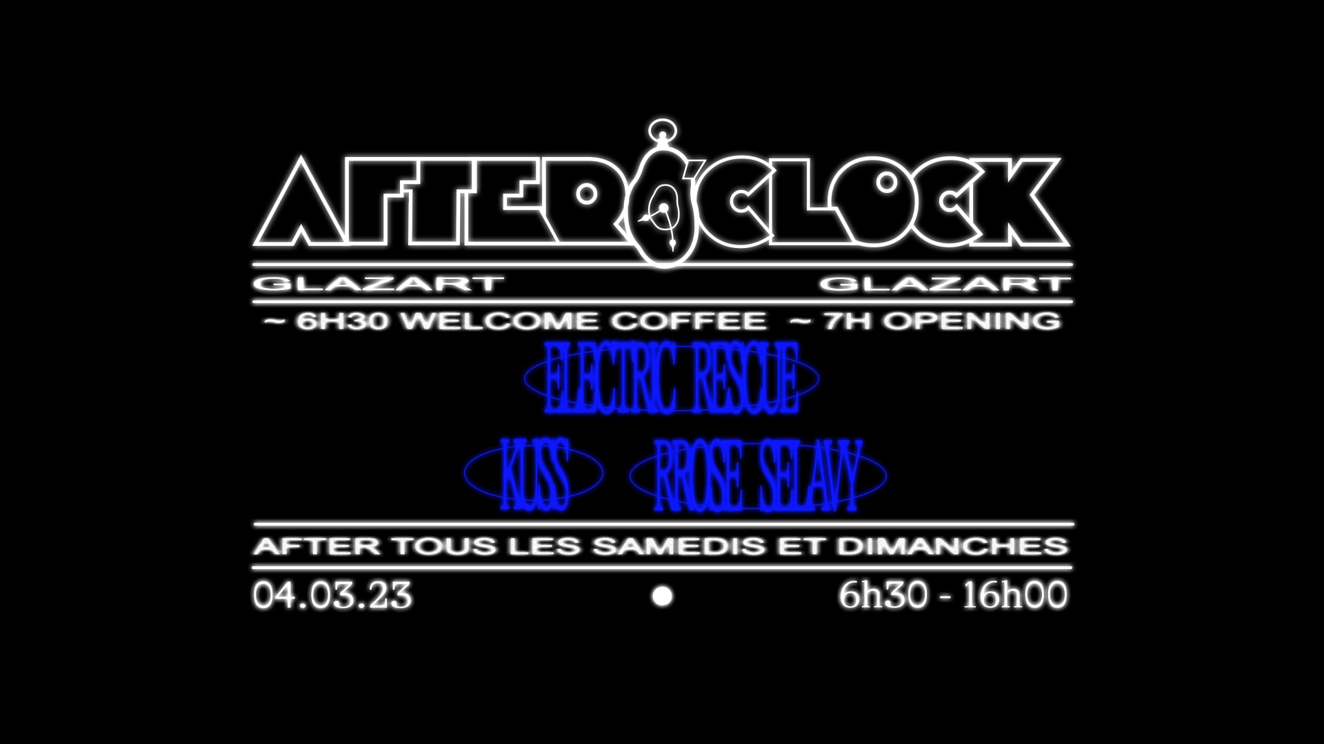 After O'clock : Electric Rescue, Kuss, Rrose Selavy Cover