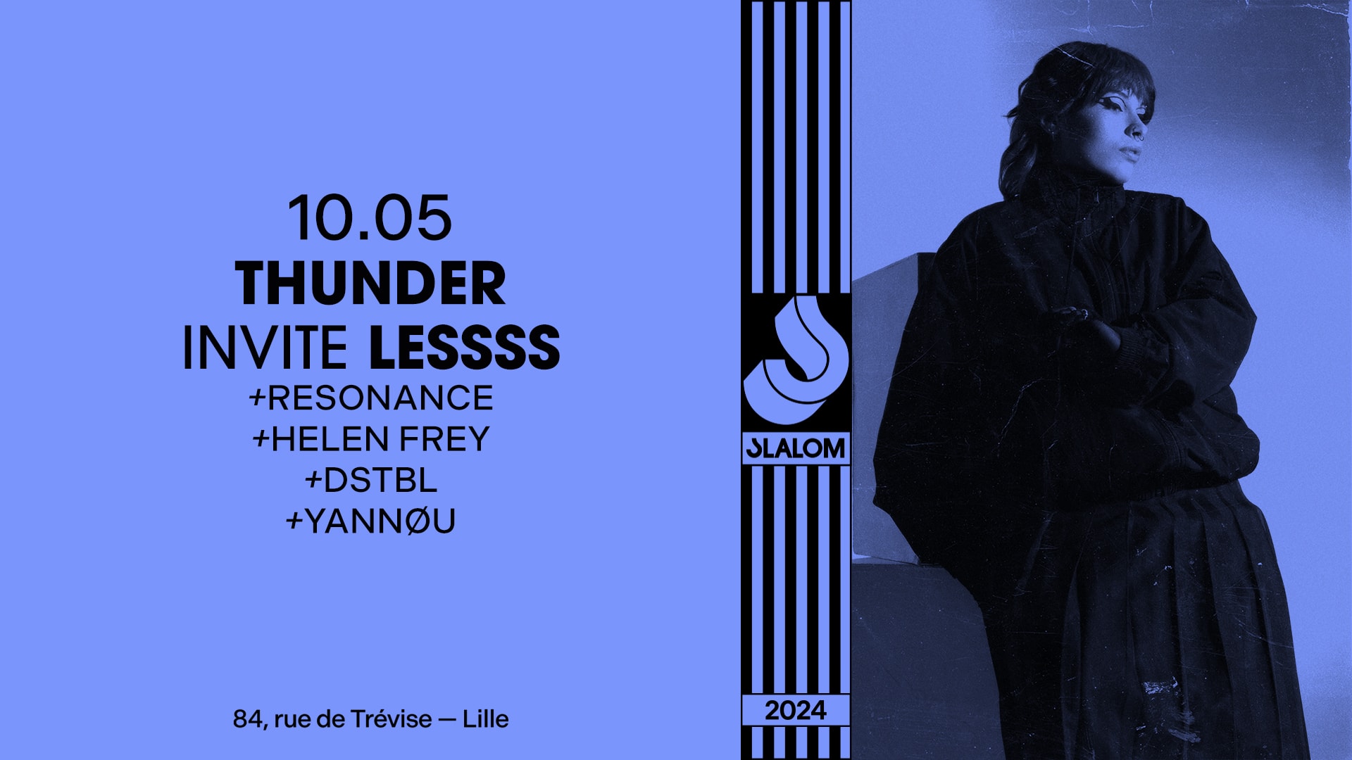 Slalom : Thunder Inv. Lessss • Resonance • Helen Frey Cover