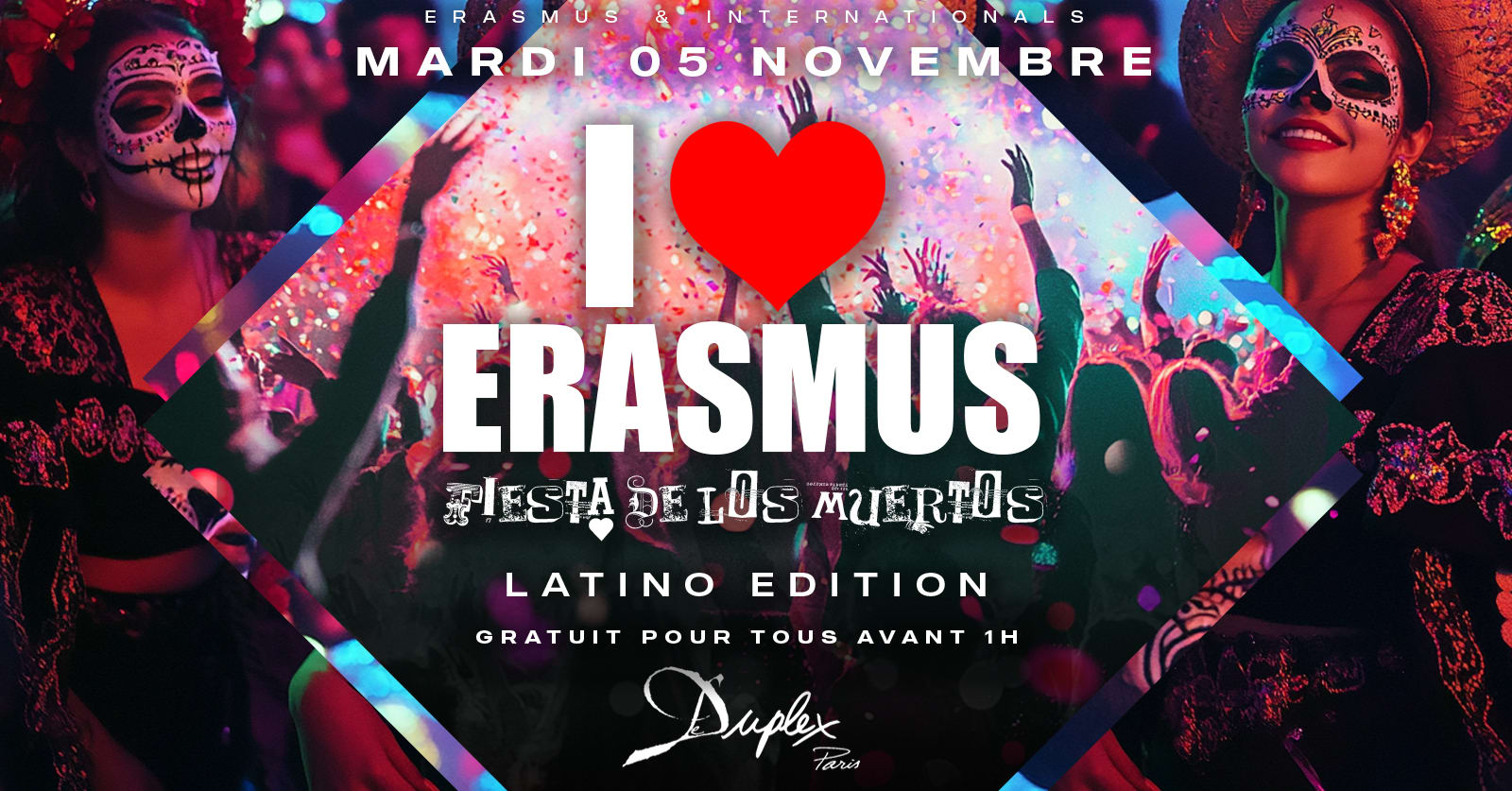 I Love Erasmus - Fiesta De Los Muertos At Duplex Cover