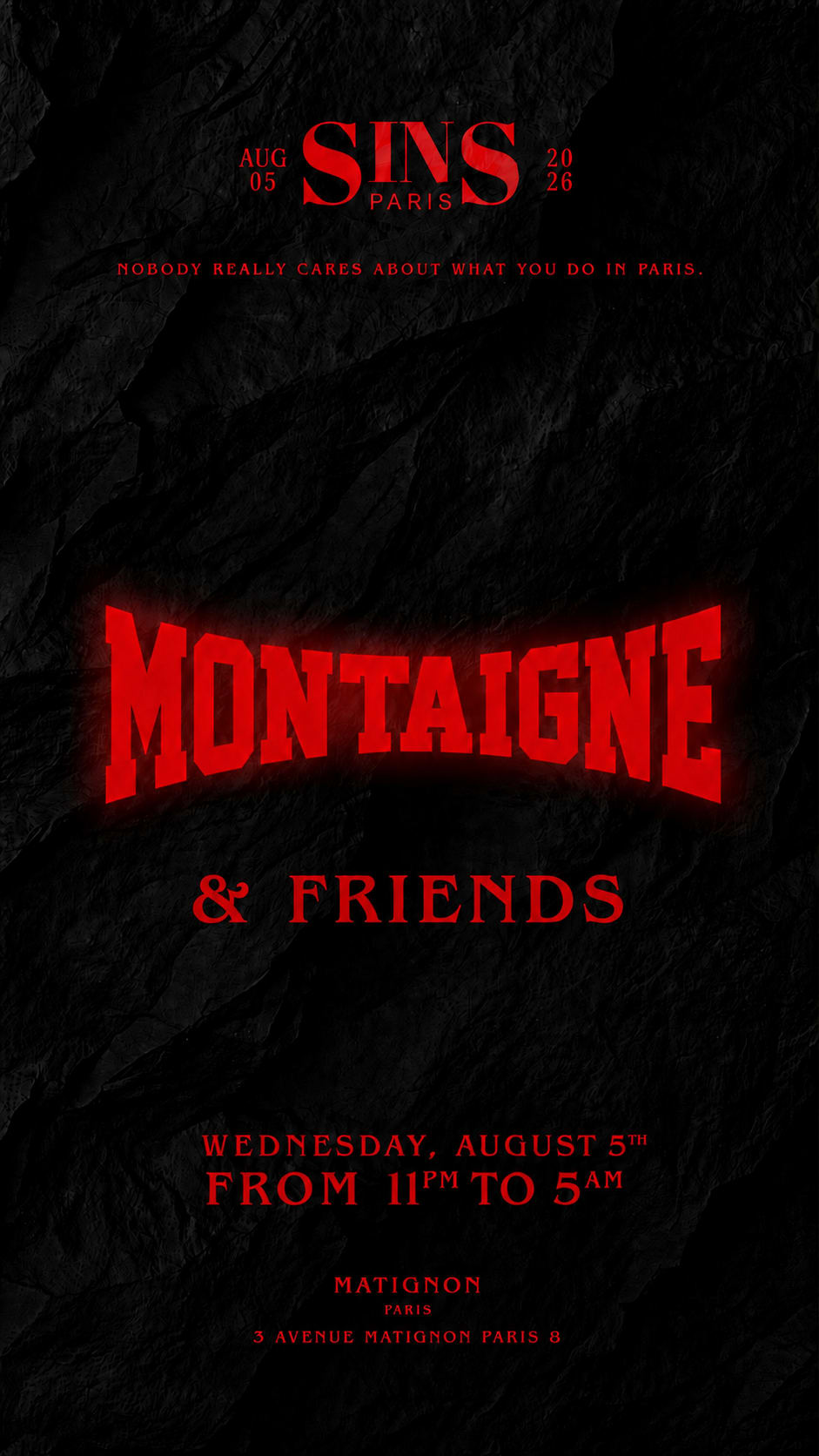 Sins Invite Montaigne At Matignon Cover