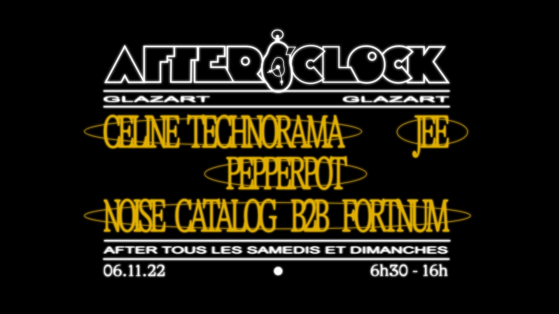 After O'clock : Céline Technorama, Jee, Pepperpot & More Cover