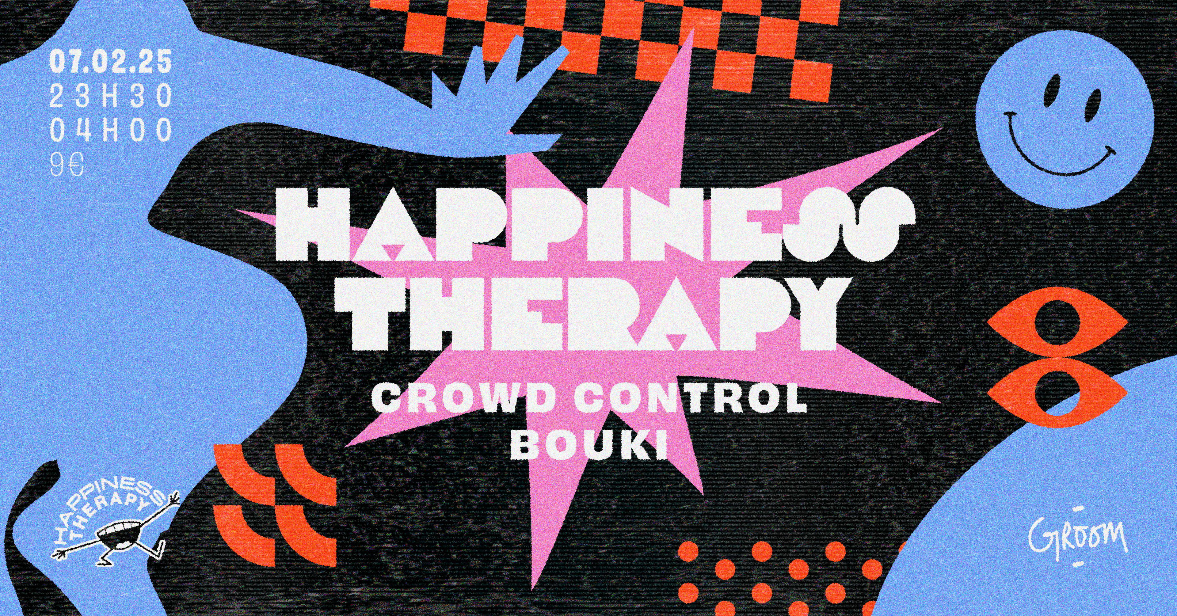 Happiness Therapy : Crowd Control & Bouki Cover