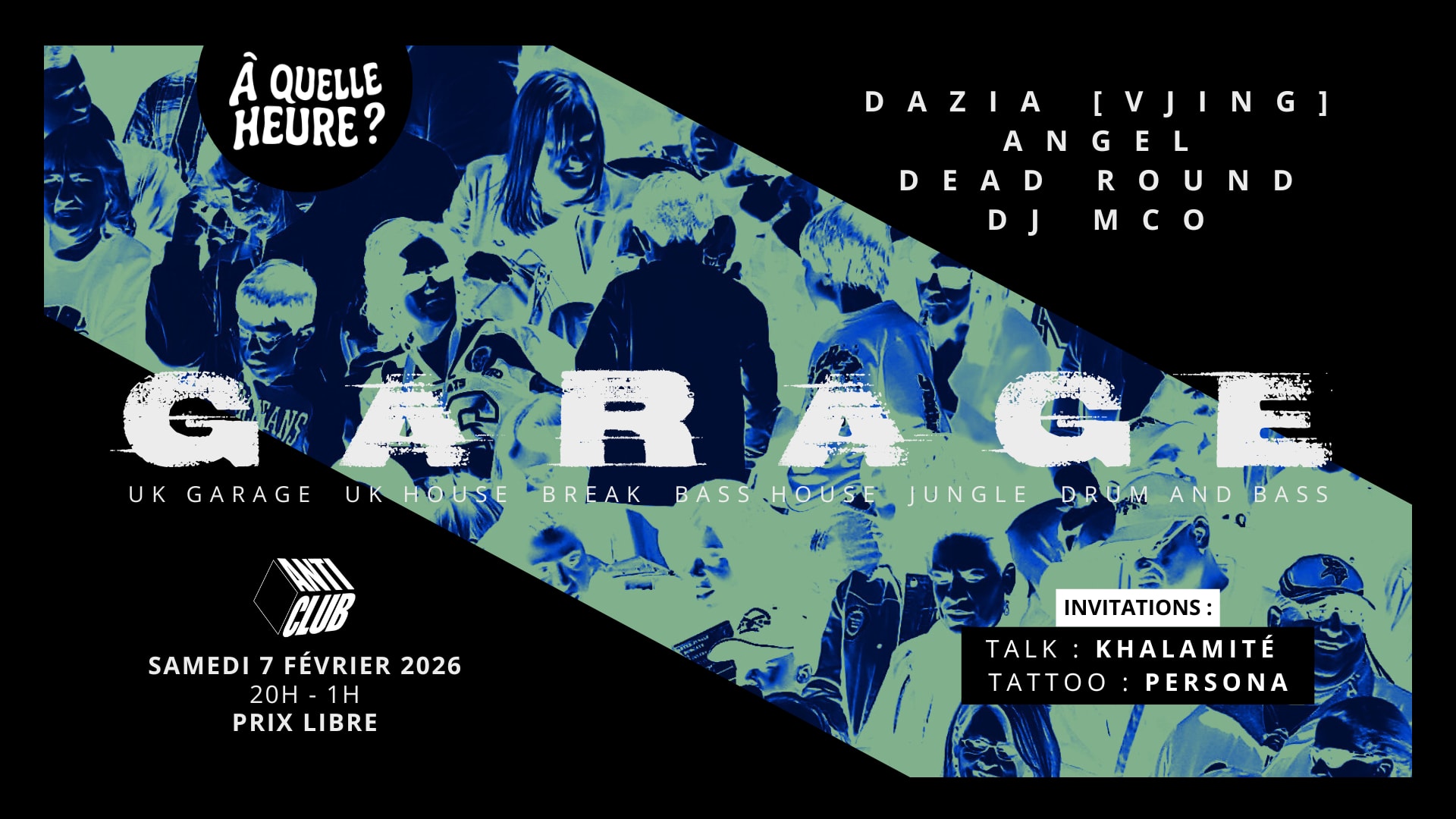 Garage W/ Angel, Dj Mco, Dead Round + Special Guests Cover