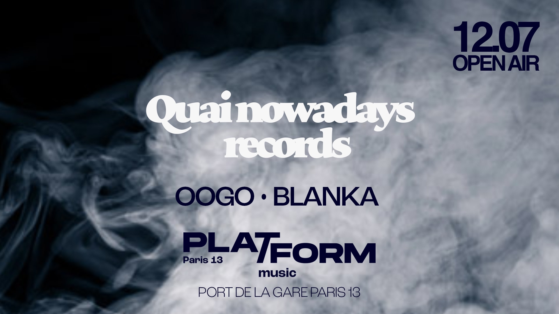 Quais Nowadays Records • Open Air (Free) W/ Oogo & Blanka Cover