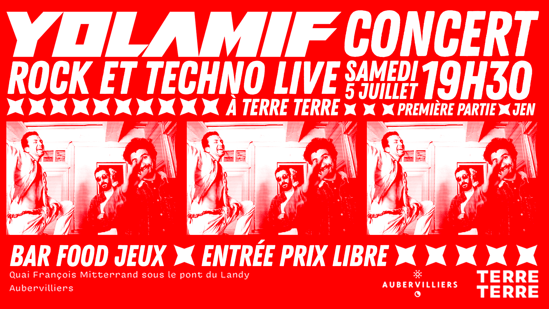 Concert De Yolamif - Rock Et Techno Live À Terre Terre Cover