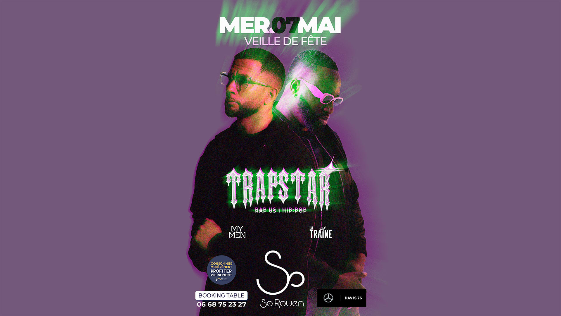 Trapstar X Mymen & La Traine Cover