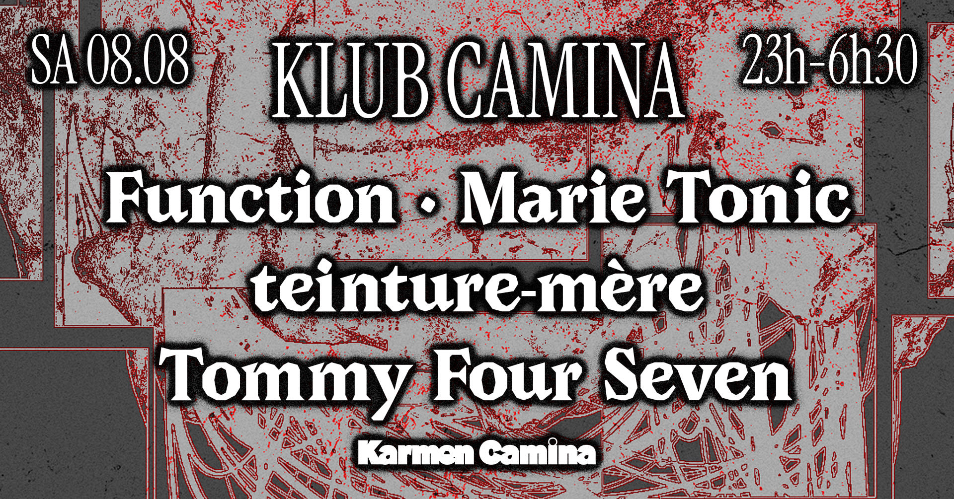 Klub Camina [Function(3h30 Set), Tommy Four Seven(3h Set)&+] Cover