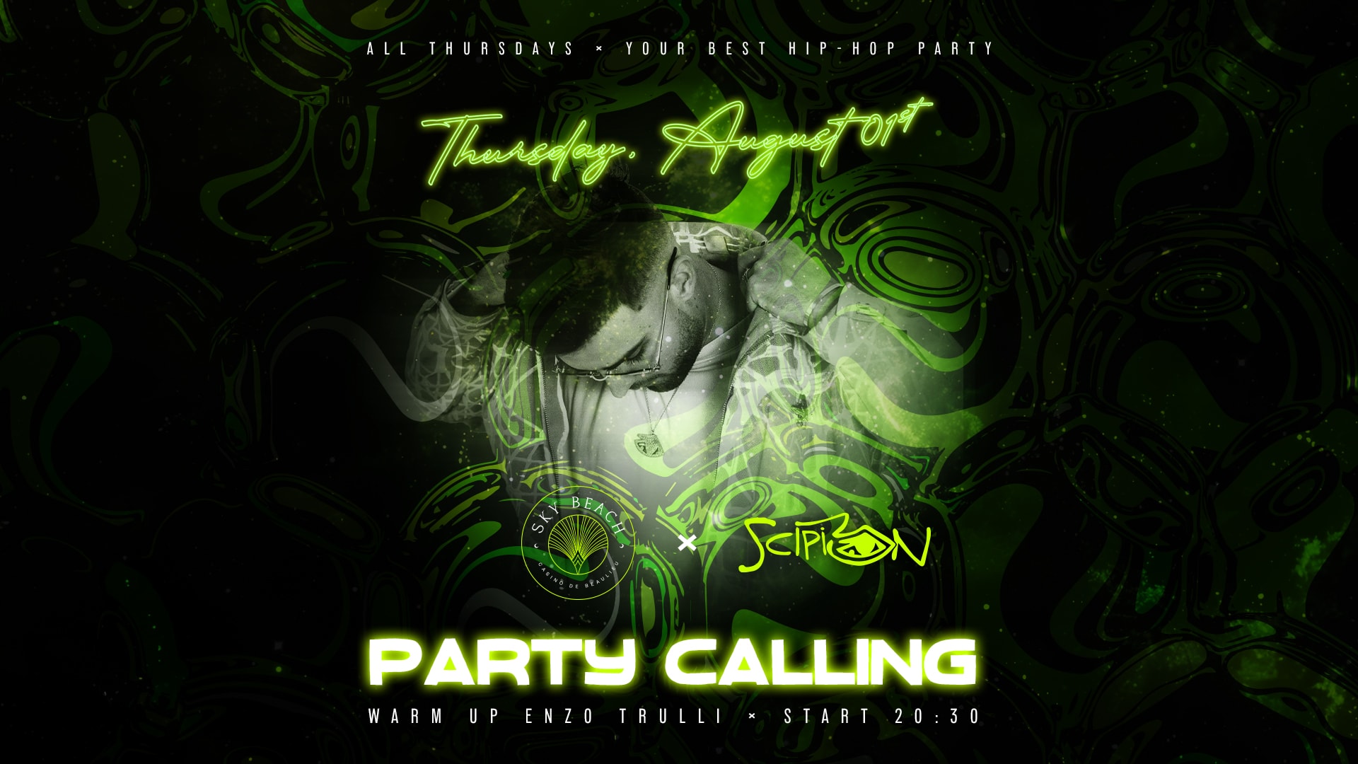 Sky Beach X Dj Scipion : Party Calling #9 Cover