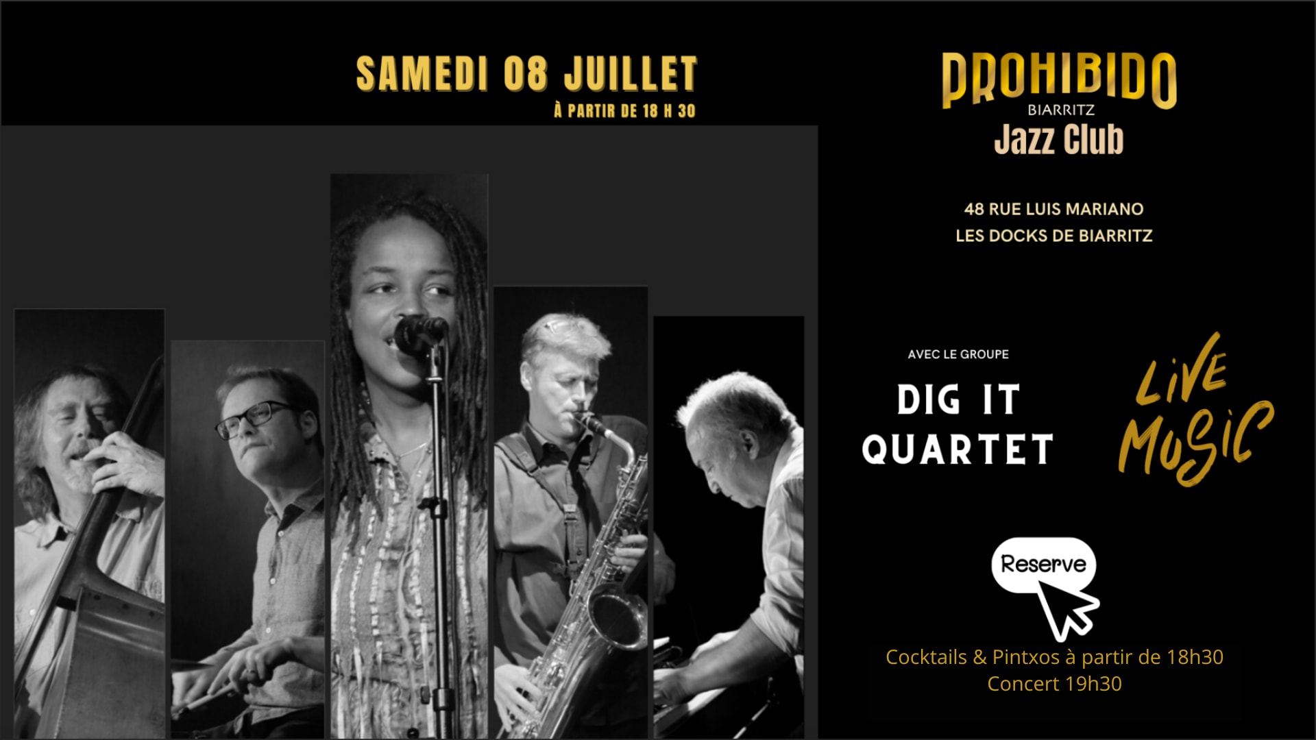 Soiree Dig It Quartet Samedi 8 Juillet Cover