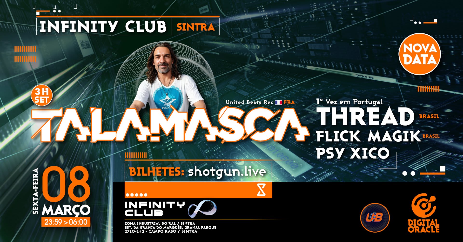 Talamasca 3h @ Infinity Club Cover