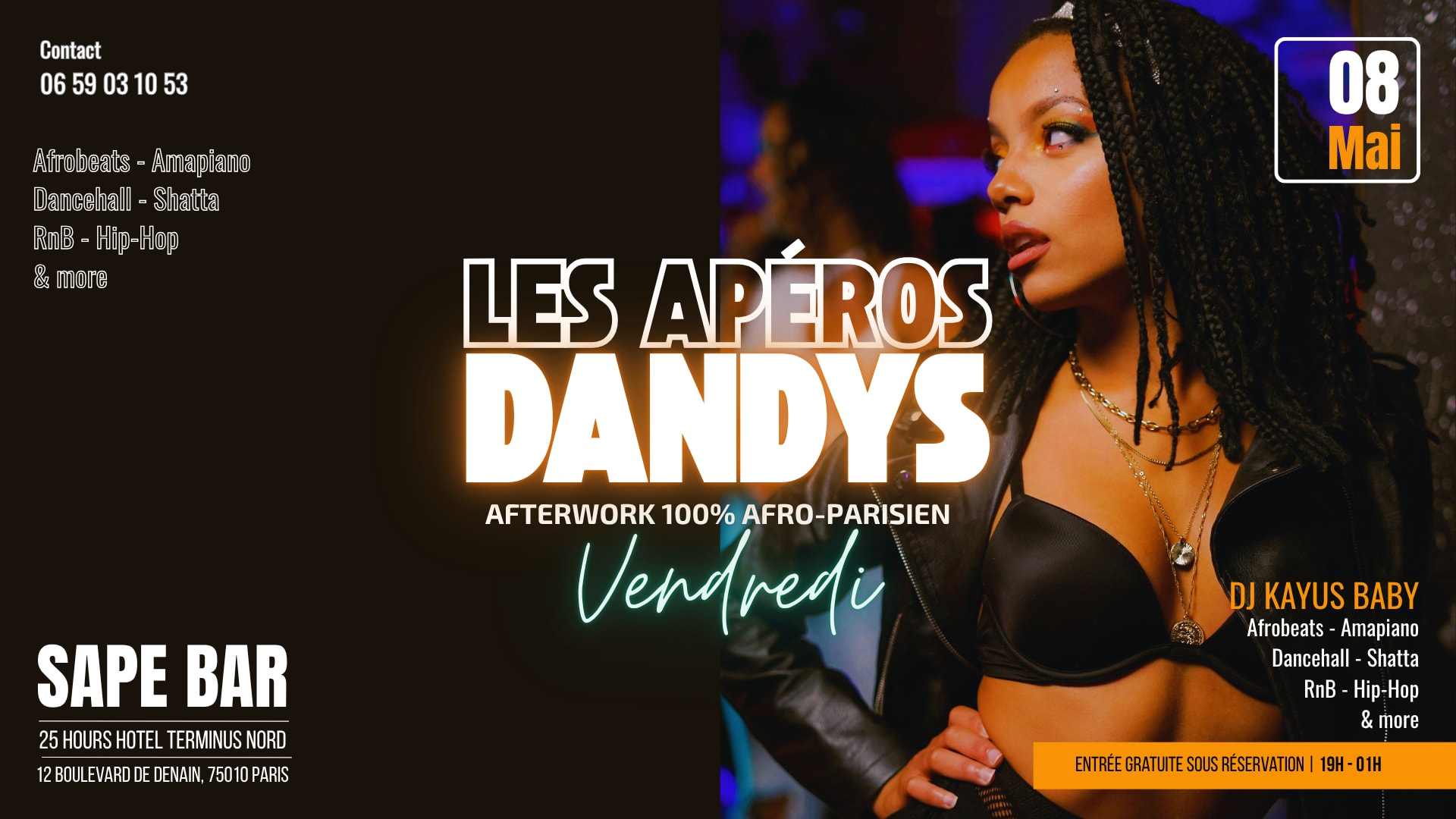 Les Apéros Dandys – Vendredi Afro Afterwork Paris Cover