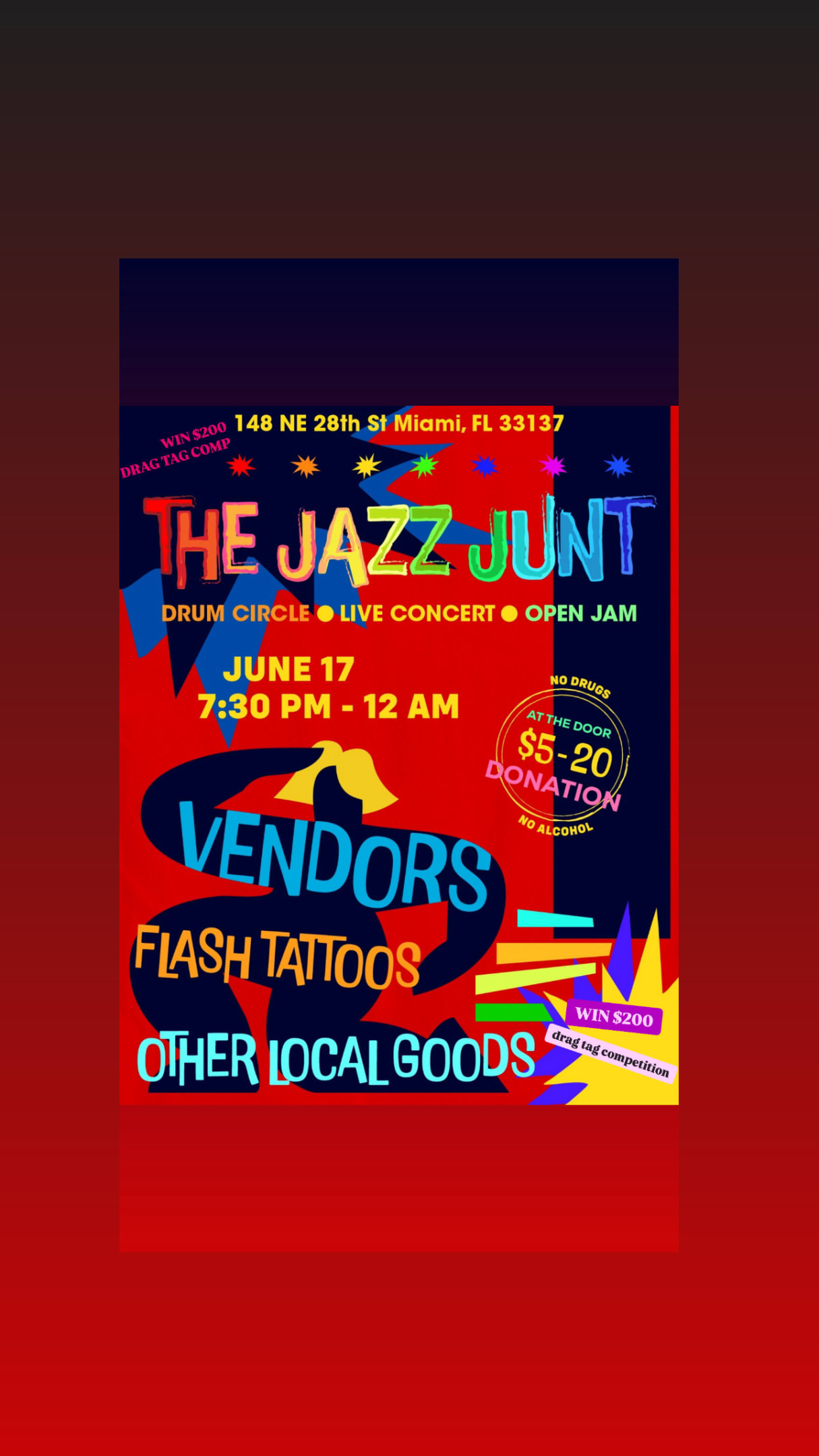 The Jazz Junt: Drag Tag Competition Cover
