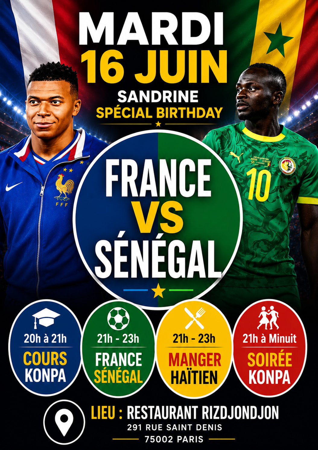 Soirée Konpa Spécial Sénégal France Cover