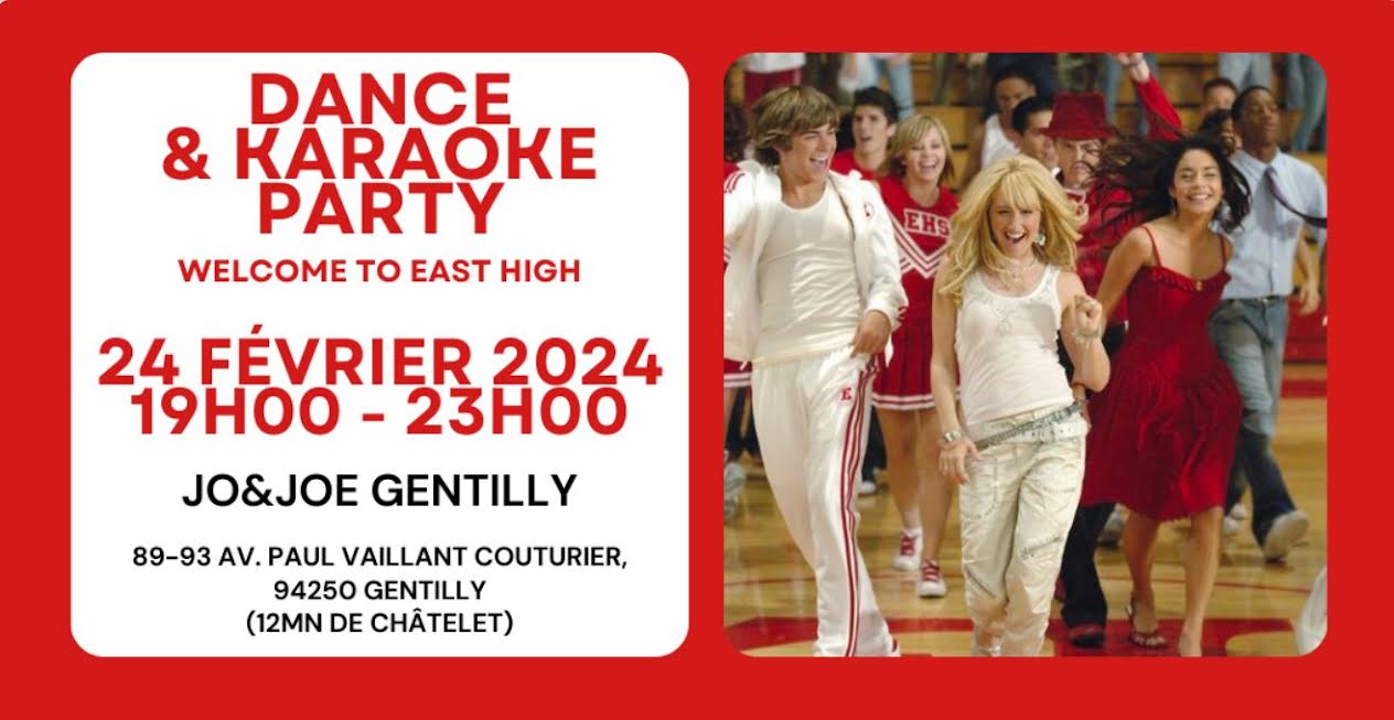 Dance & Karaoke Party / Soirée High School Musical Paris Cover