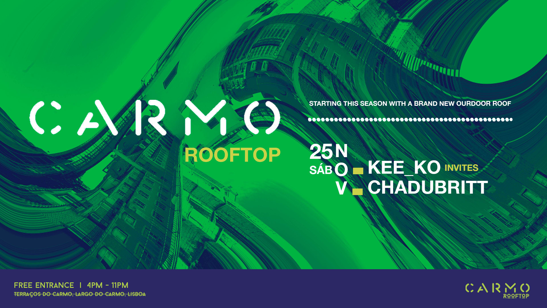 Electronic Sunset By Carmo Rooftop Cover