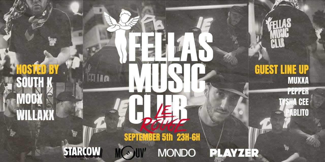 Fellas Music Club - Jeudi 5 Septembre - Rouge Pigalle Cover