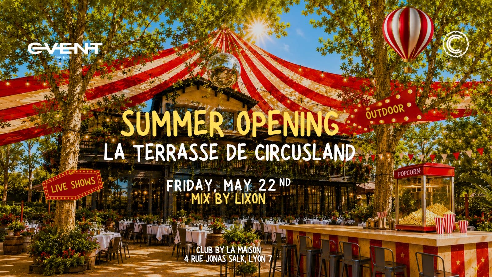 La Terrasse De Circusland - Opening Summer Outdoor Party Cover