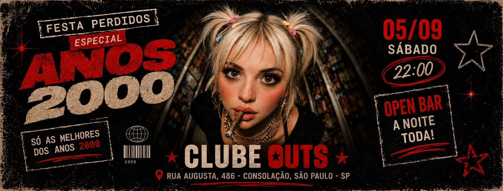 Festa Dos Perdidos | Open Bar | Especial Anos 2000 | 05/09 Cover