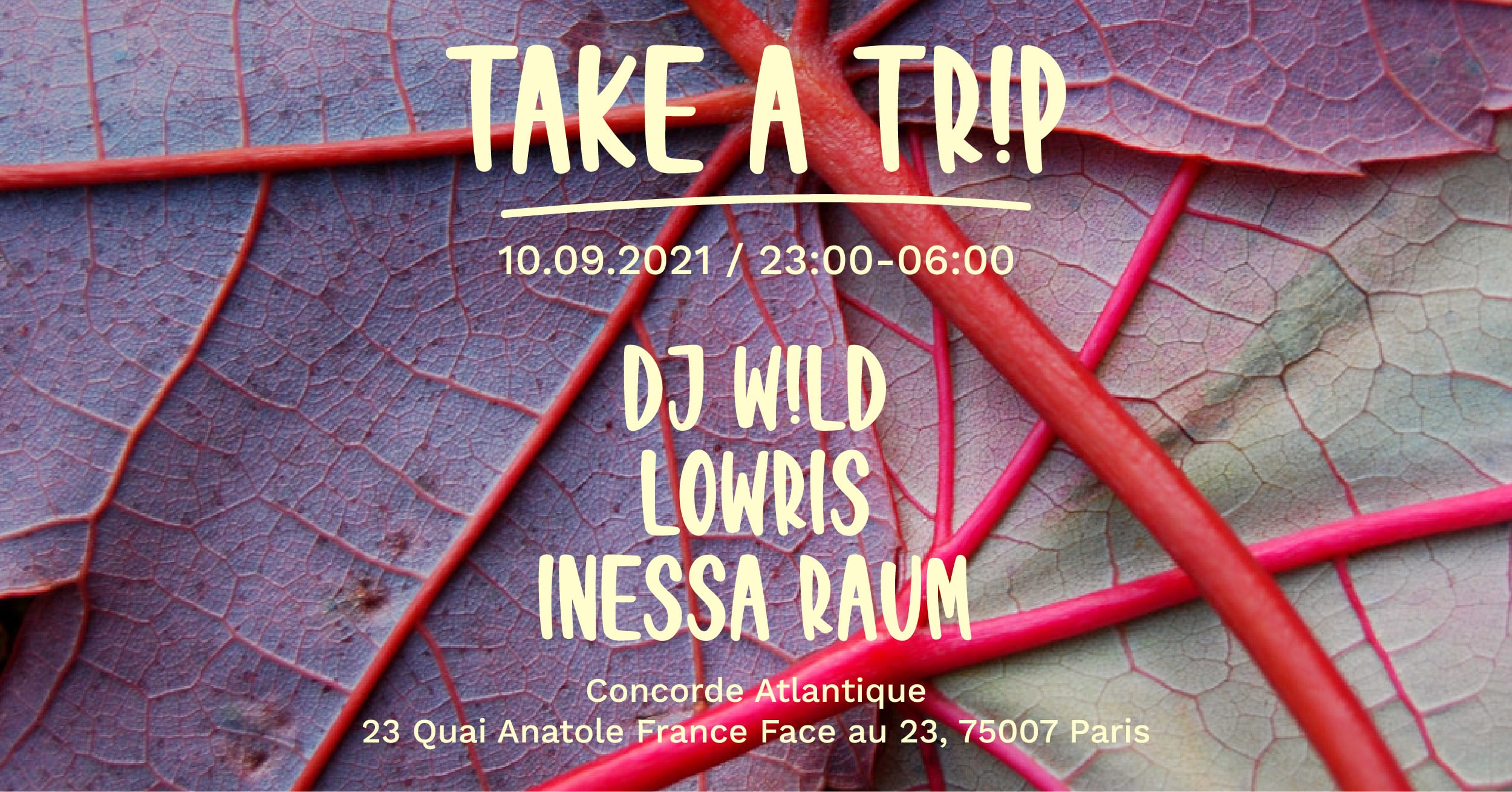 Take A Tr!P With  Dj W!Ld, Lowris, Inessa Raum Cover