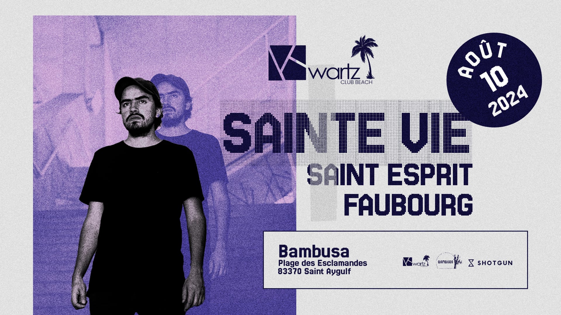 Kwartz Club Beach Invite Sainte Vie Cover