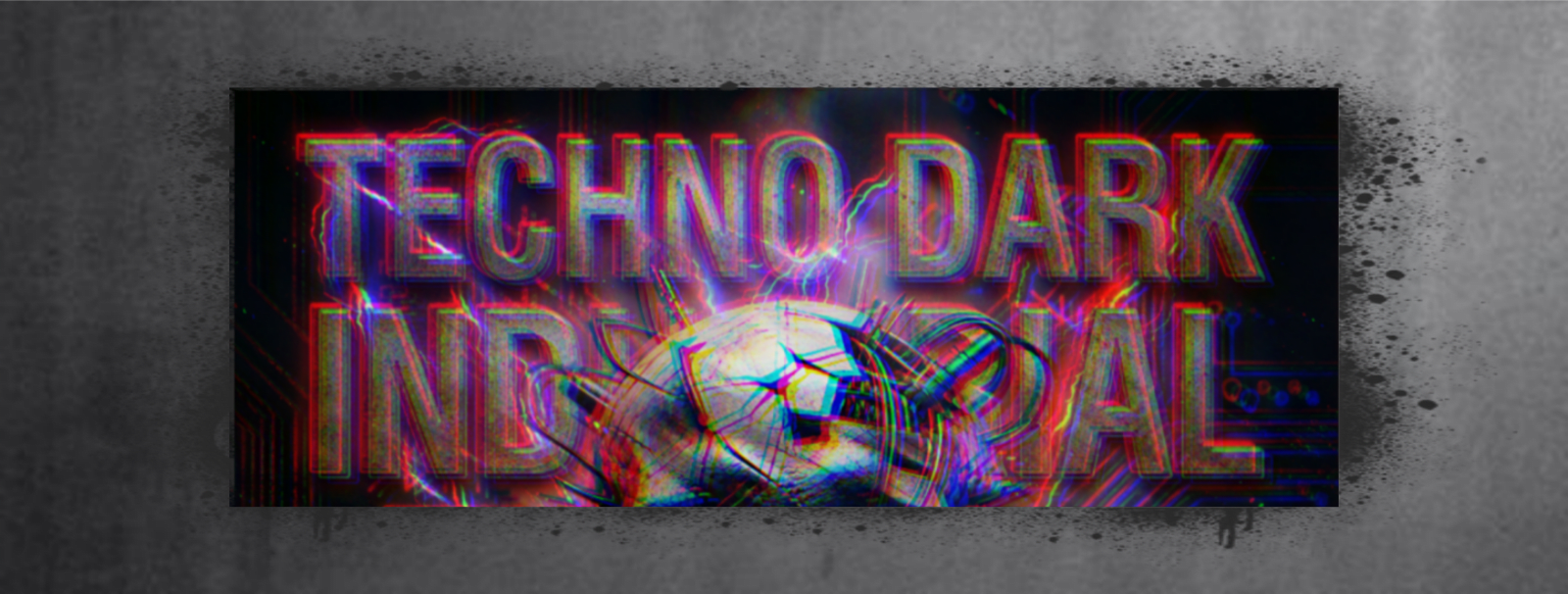 Techno Dark Industrial Cover