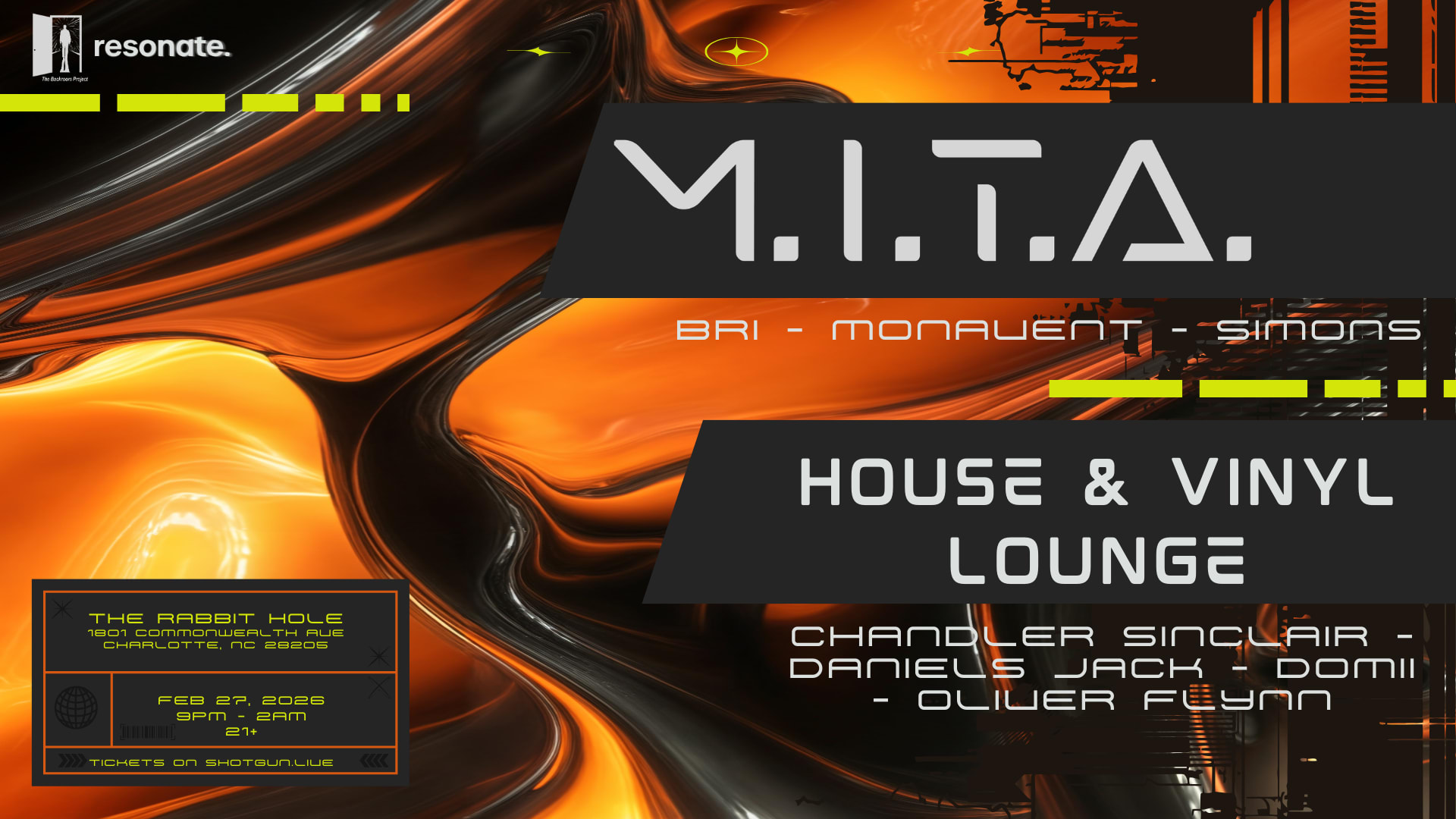 Resonate & Backrooms Presents: M.I.T.A. Cover