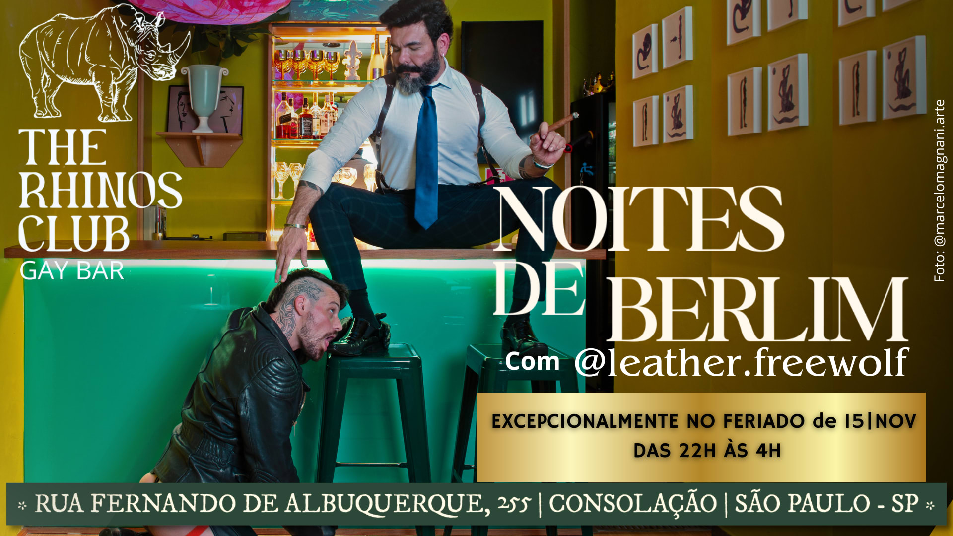 Noites De Berlim - 15/11 - The Rhinos Club Cover